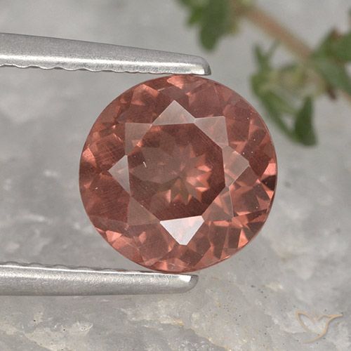 1.65ct 天然 砖红色 马来亚石榴石, 圆形的, VS