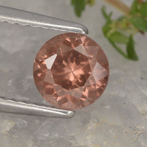 0.93ct 天然 中深粉色 马来亚石榴石, 圆形的, VS