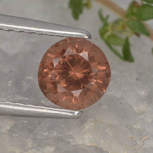 0.93ct 天然 深粉色 马来亚石榴石, 圆形的, VS