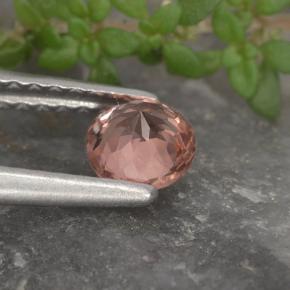 0.46克拉天然马来亚石榴石，圆形切割，VS