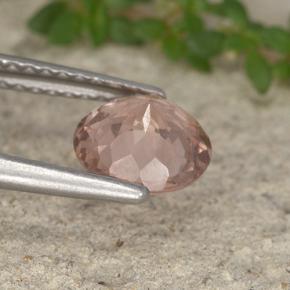 1.38克拉天然马来亚石榴石，圆形切割，VS