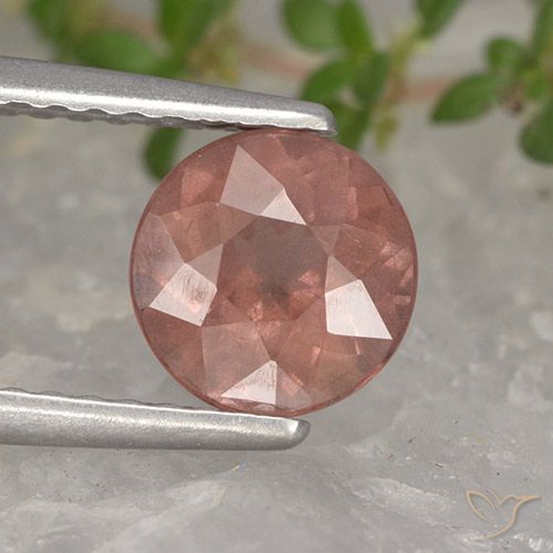 1.34ct 天然 中粉红色 马来亚石榴石, 圆形的, VS