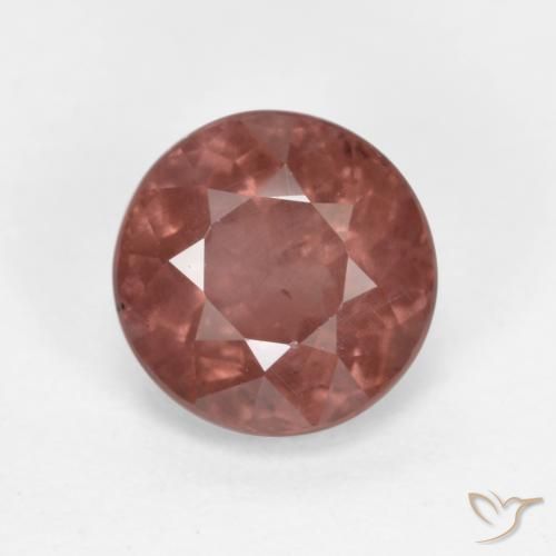 1.19ct 天然 覆盆子粉 马来亚石榴石, 圆形的, VS