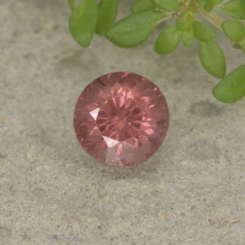 1.07ct 天然 砖红色 马来亚石榴石, 圆形的, VS
