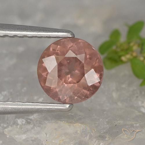 1.06ct 天然 橙粉色 马来亚石榴石, 圆形的, VS