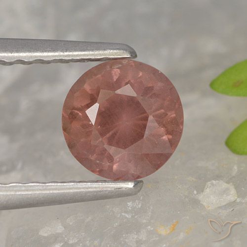 0.82ct 天然 中粉红色 马来亚石榴石, 圆形的, VS