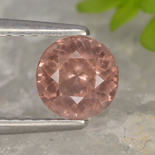 0.84ct 天然 中粉红色 马来亚石榴石, 圆形的, VS