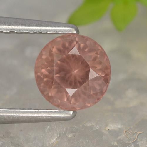 0.78ct 天然 中粉红色 马来亚石榴石, 圆形的, VS
