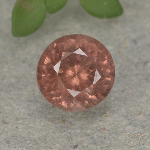 0.81ct 天然 中粉红色 马来亚石榴石, 圆形的, VS