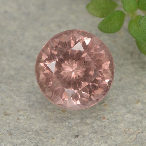 0.93ct 天然 中粉红色 马来亚石榴石, 圆形的, VS
