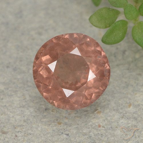 0.77ct 天然 中粉红色 马来亚石榴石, 圆形的, VS