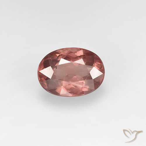 1.65ct 天然 浅砖红色 马来亚石榴石, 椭圆形, VS