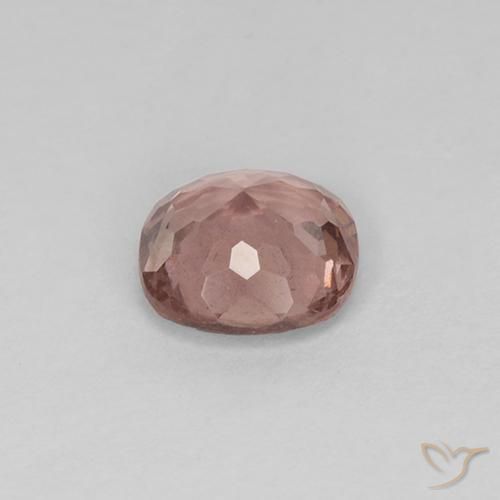 0.58克拉天然粉色马来亚石榴石，垫形剪裁，4.9×4.9毫米，VS