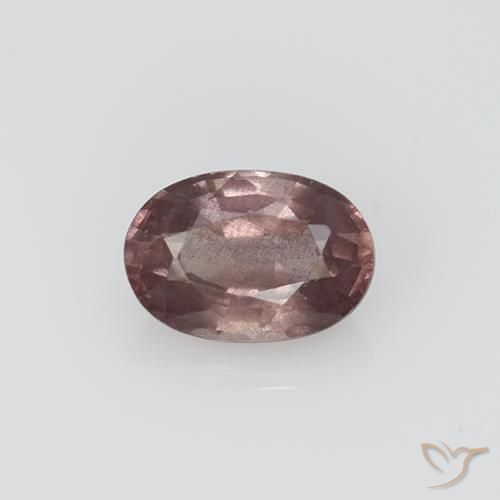 0.70ct 天然 深紫檀粉 马来亚石榴石, 椭圆形, VS