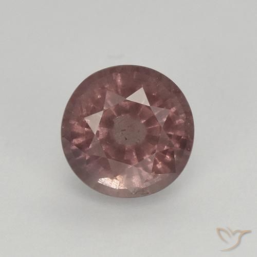 0.96ct 天然 灰红色 马来亚石榴石, 圆形的, VS
