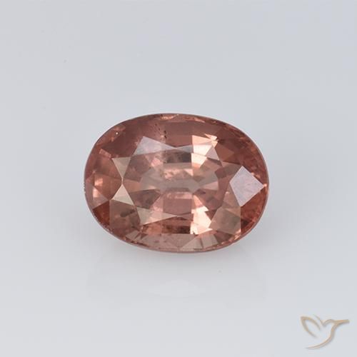 1.28ct 天然 浅粉色 马来亚石榴石, 椭圆形, VS