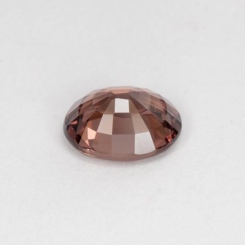 0.87克拉天然粉色马来亚石榴石，椭圆形切割，6.2×5.1毫米，VS