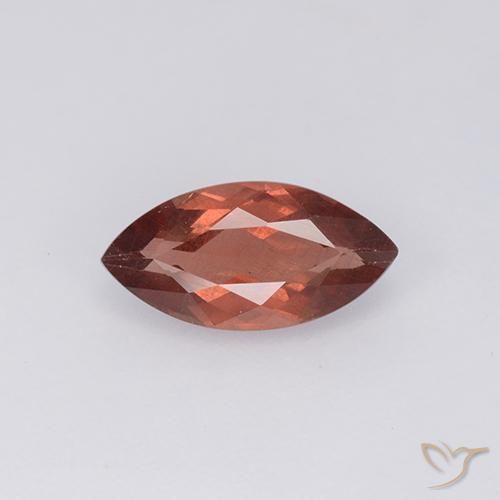 1.26ct 天然 暗红色 马来亚石榴石, 榄尖形, VS