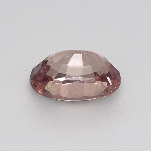 0.65克拉天然粉色马来亚石榴石，椭圆形切割，6.1×4.3毫米，VS