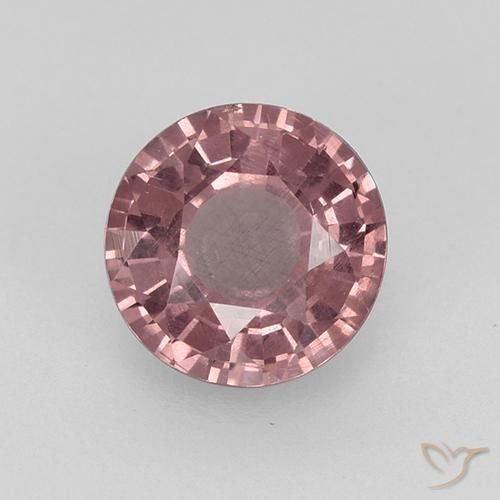 0.83ct 天然 紫粉色 马来亚石榴石, 圆形的, VS