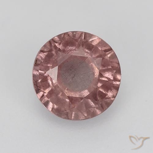 0.92ct 天然 玫瑰粉色 马来亚石榴石, 圆形的, VS-SI
