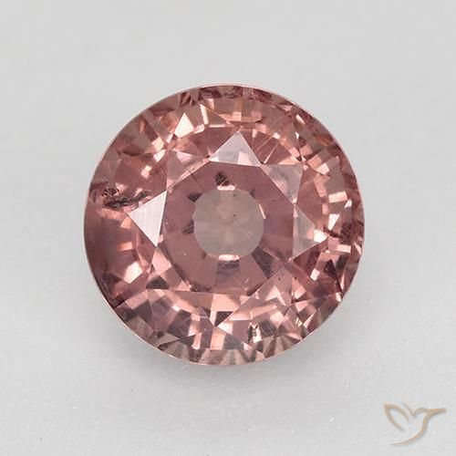 0.85ct 天然 浅粉色 马来亚石榴石, 圆形的, VS