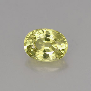 1.15克拉天然绿色马里石榴石，椭圆形切割，7×5.2毫米，VS
