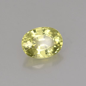 1.15克拉天然绿色马里石榴石，椭圆形切割，7×5.2毫米，VS