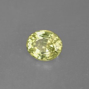 1.27克拉天然绿色马里石榴石，椭圆形切割，7.2×6.1毫米，VVS-VS