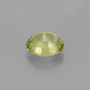 1.24克拉天然绿色马里石榴石，椭圆形切割，6.9×5.9毫米，VVS-VS