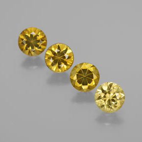 克拉天然马里石榴石，圆形切割，VVS-VS