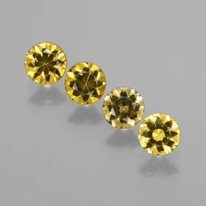 克拉天然马里石榴石，圆形切割，VVS