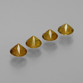 克拉天然马里石榴石，圆形切割，VVS