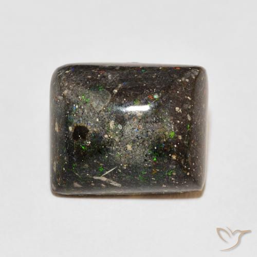 8.92ct 天然 彩色 矩阵蛋白石, 狭长方形, 不透明