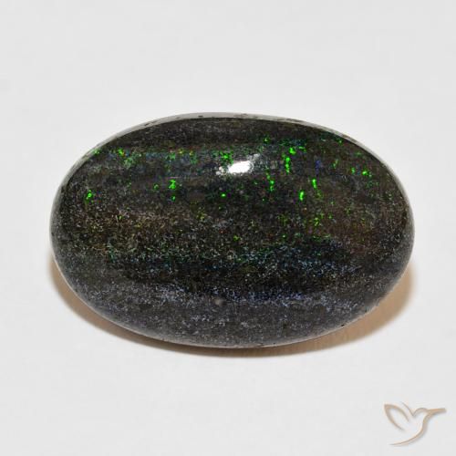 18.98ct 天然 彩色 矩阵蛋白石, 椭圆形, 不透明