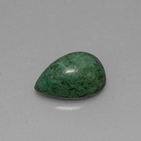 3.13克拉天然绿色抹西西玉，梨形，11.7×8毫米，不透明