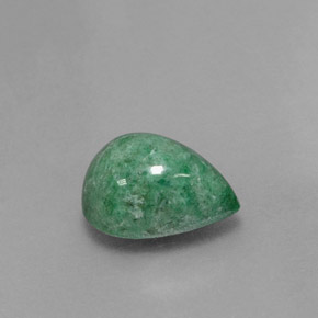 3.27克拉天然绿色抹西西玉，梨形，10.6×8毫米，不透明