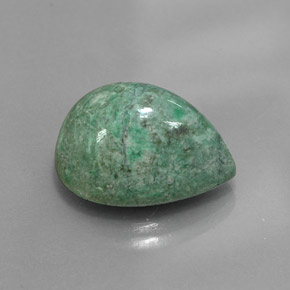 15.87克拉天然绿色抹西西玉，梨形，17.9×13.7毫米，不透明