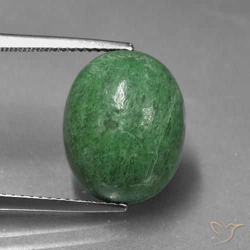 10.46ct 天然 中绿色 莫坐坐, 椭圆形, 不透明