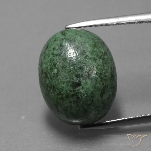 11.86ct 天然 大地绿 莫坐坐, 椭圆形, 不透明