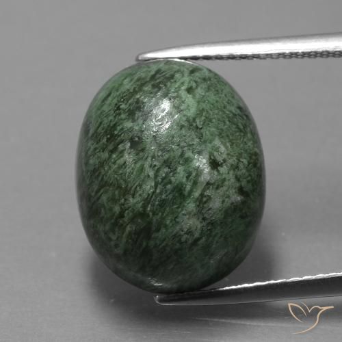 15.84ct 天然 大地绿 莫坐坐, 椭圆形, 不透明