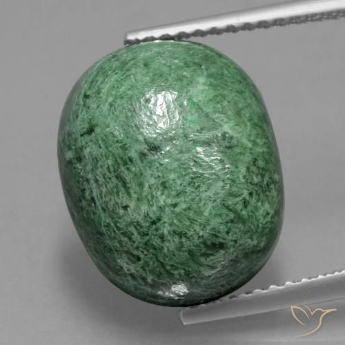 11.25ct 天然 中绿色 莫坐坐, 椭圆形, 不透明