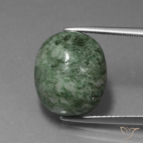 16.43ct 天然 大地绿 莫坐坐, 椭圆形, 不透明