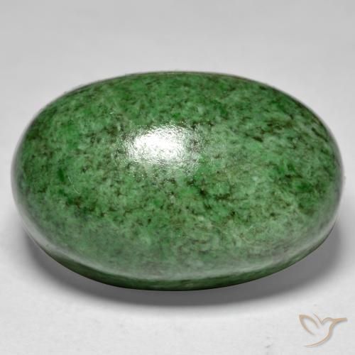 30.49ct 天然 青柠绿 莫坐坐, 椭圆形, 不透明