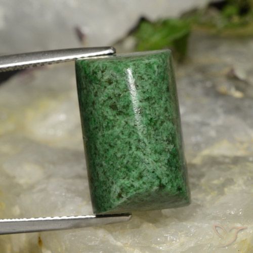 21.71ct 天然 松绿 莫坐坐, 狭长方形, 不透明