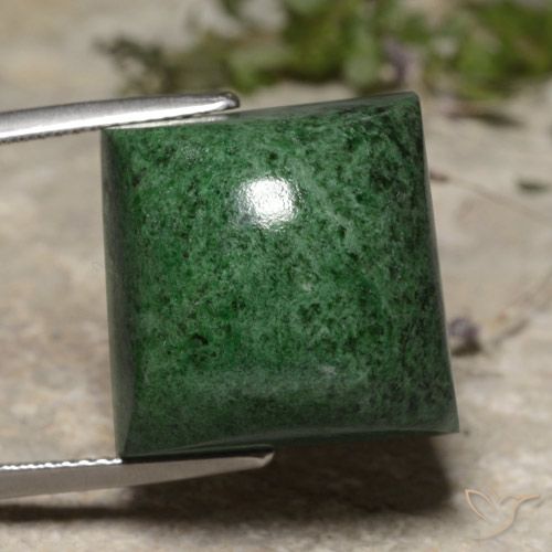 40.19ct 天然 深绿色 莫坐坐, 正方形, 不透明