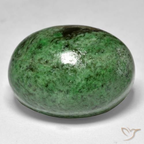 27.95ct 天然 松绿 莫坐坐, 椭圆形, 不透明
