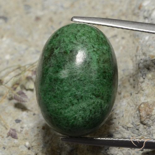28.65ct 天然 暗绿色 莫坐坐, 椭圆形, 不透明