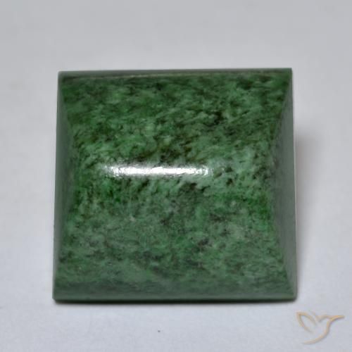 19.98ct 天然 深绿色 莫坐坐, 正方形, 不透明