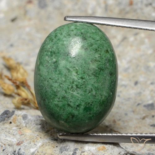 18.63ct 天然 中绿色 莫坐坐, 椭圆形, 不透明